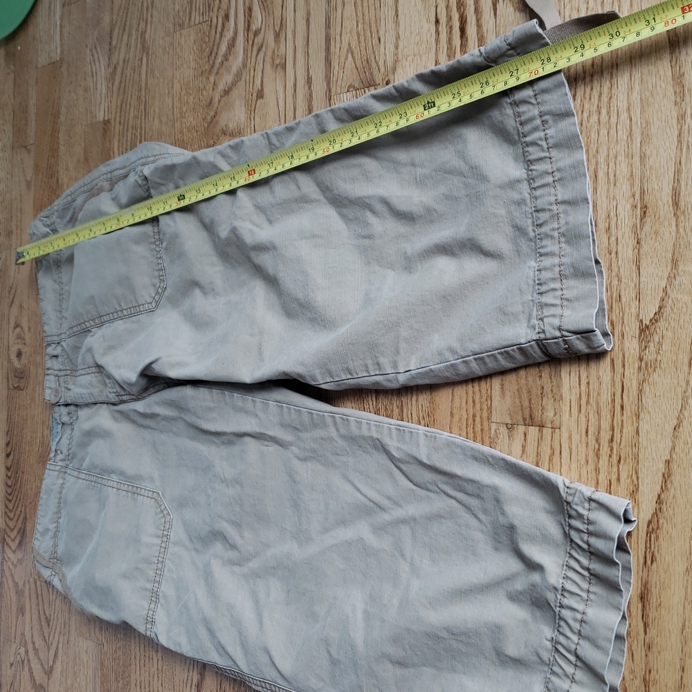 (8) Eddie Bauer Khaki Capris Cropped Cargo Hiking Gorpcore Casual Outdoor Walk - Picture 6 of 13